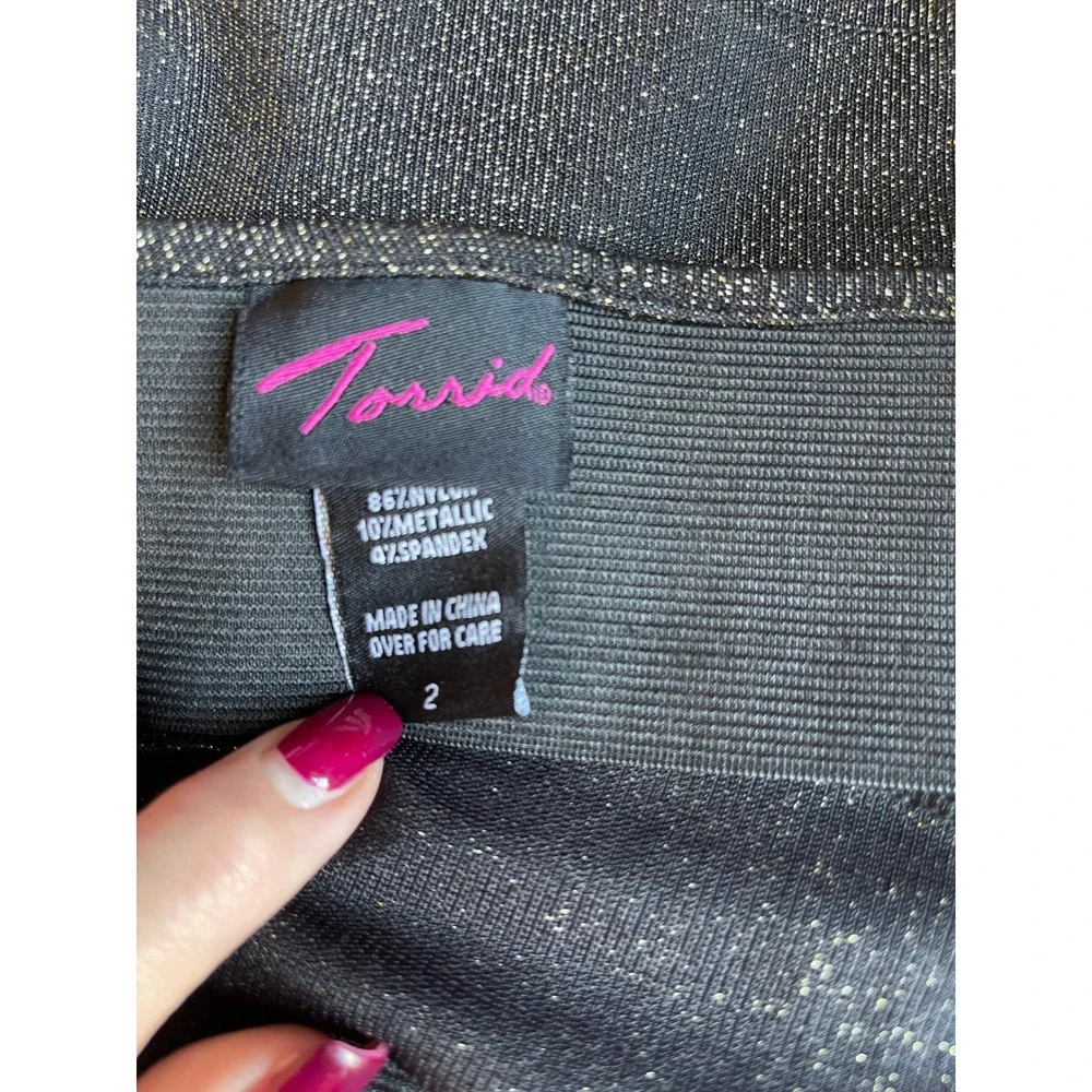 Torrid Metallic Mini Skirt Sparkle‎ Party Plus Size